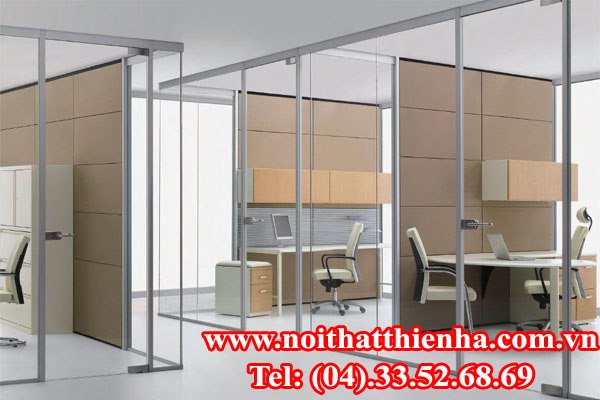 Các loại vách ngăn văn phòng phổ biến hiện nay