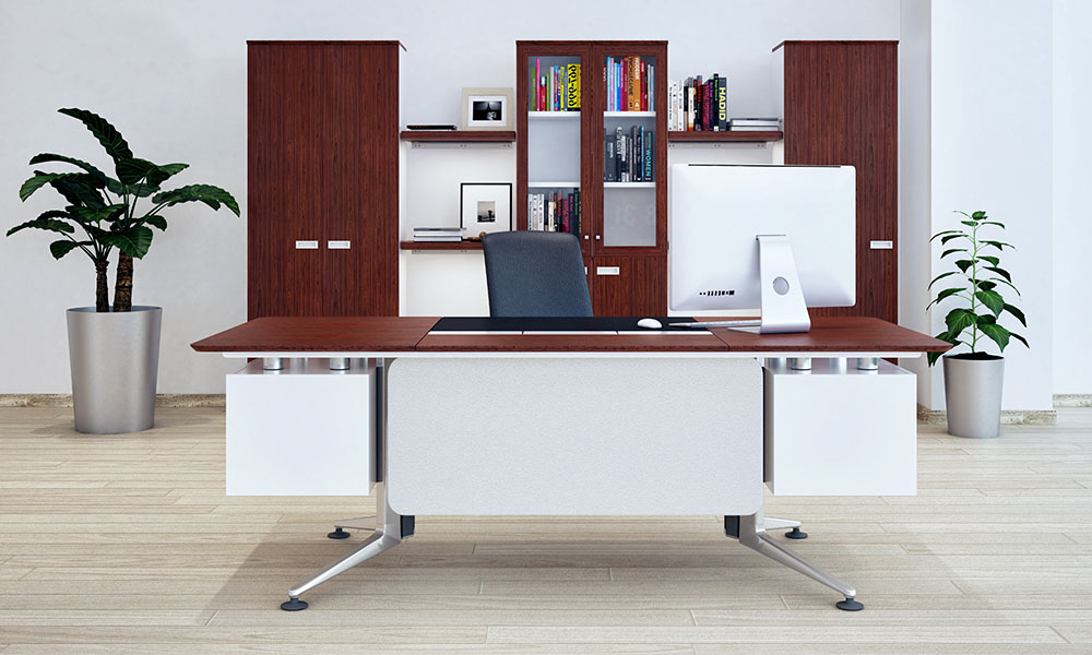 Bàn giám đốc chân sắt hiện đại​