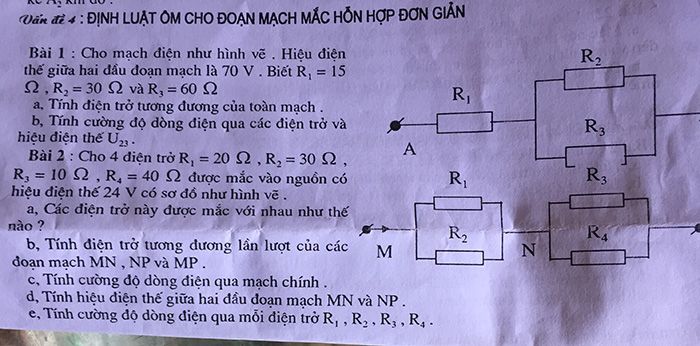 Công thức tính điện trở