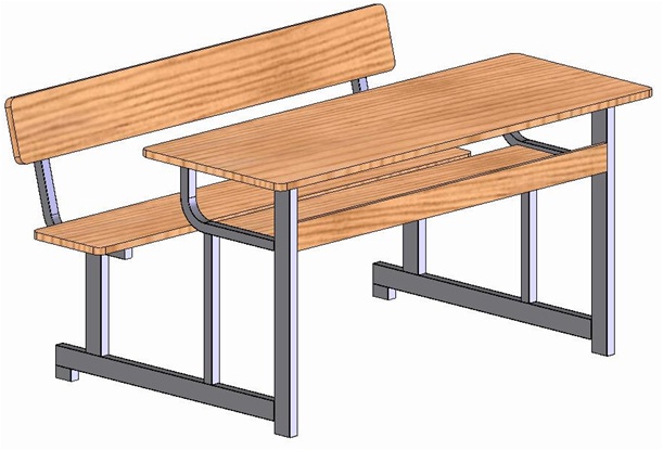 Bàn ghế học sinh 2 chỗ ngồi