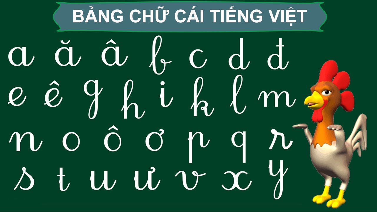 bảng chữ cái lớp 1