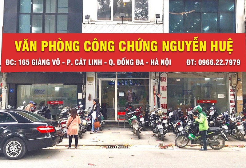 Văn phòng công chứng gần nhất